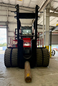 Taylor TE900SX Coil Hauler Forklift (Fully Rebuilt) Equipped with Steel Coil Ram