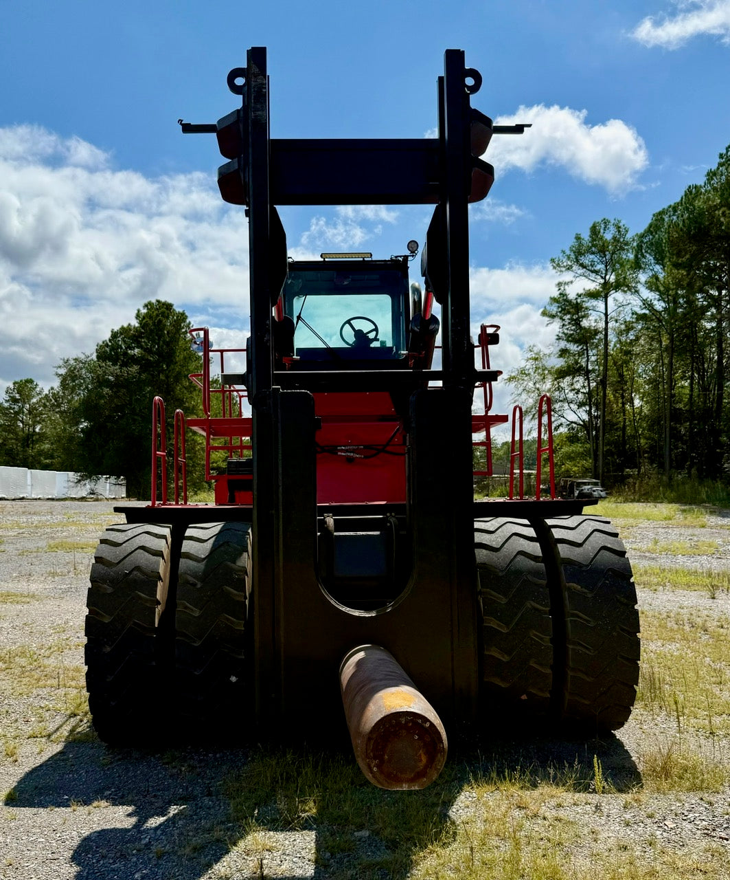Taylor TE900SX Coil Hauler Forklift (Fully Rebuilt) Equipped with Steel Coil Ram